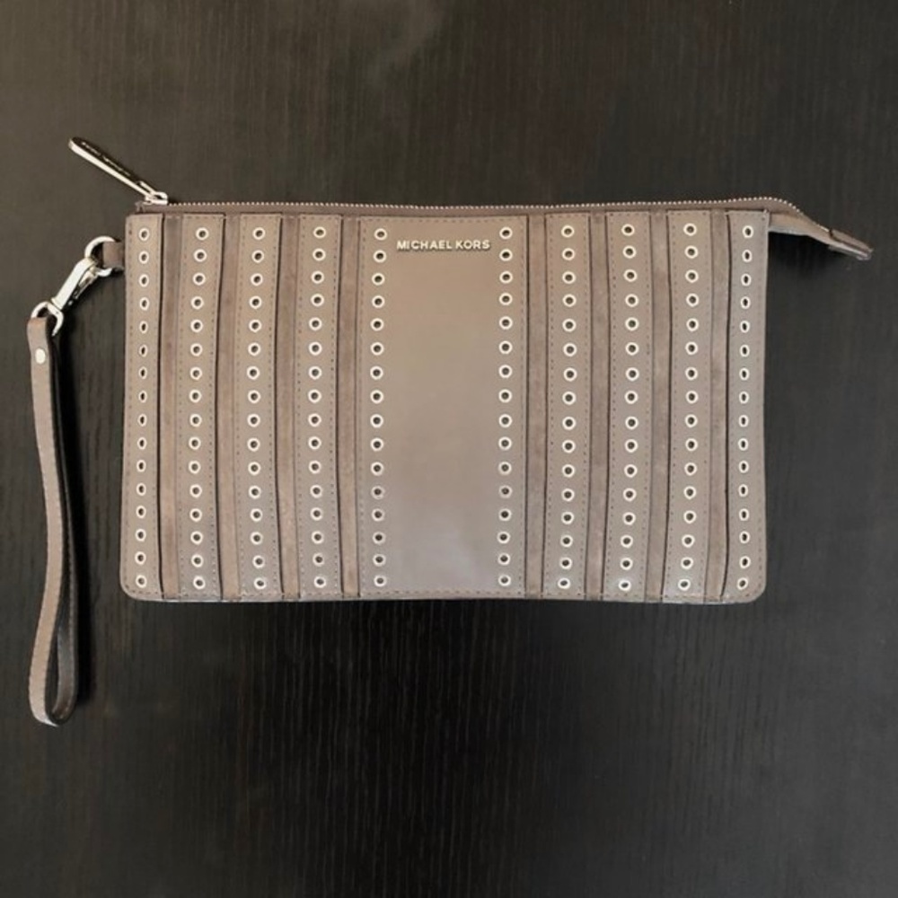 Michael Kors Women’s Suede Grommet Wristlet